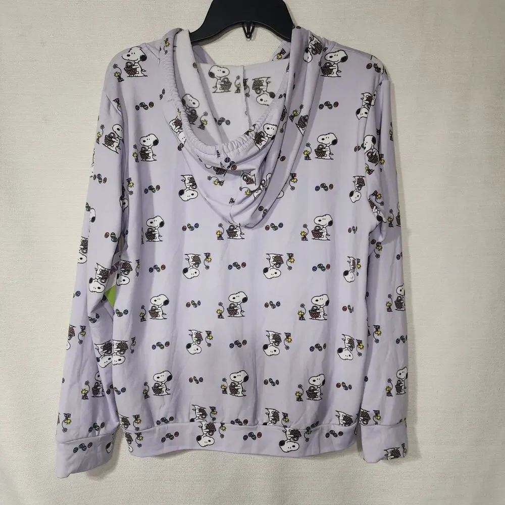 Snoopy easter egg hoodie girls Large